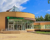 Санаторий Обские плесы в Республике Алтай, вид снаружи Санаторий Обские плесы (Республика Алтай)