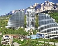 Отель Респект Холл в Крыму, вид снаружи Отель Респект Холл (Крым)